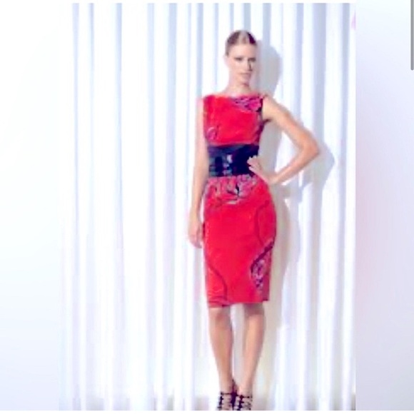 Karen Millen Luxe Cocktail Dress Size 6 - Picture 2 of 7